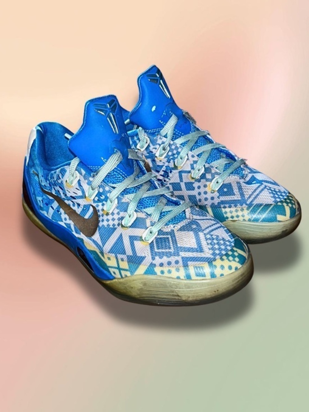 Nike Kobe 9 IX EM GS Hyper Cobalt Blue White Youth 4.5Y Shoes 653593-400